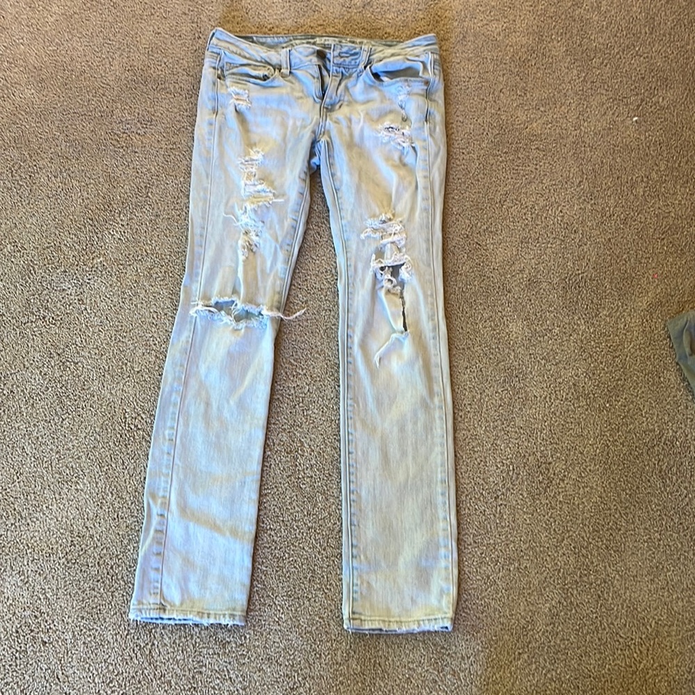Skinny stretch American eagle jeans